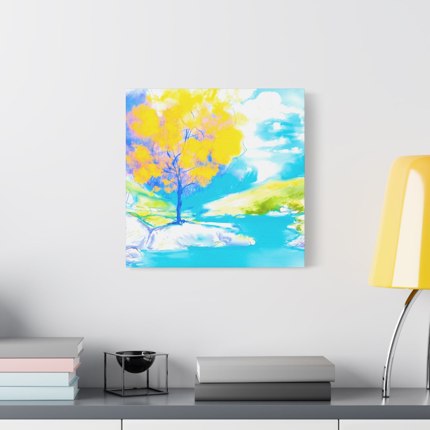 Joyful Landscape Matte Canvas, Stretched, 1.25"