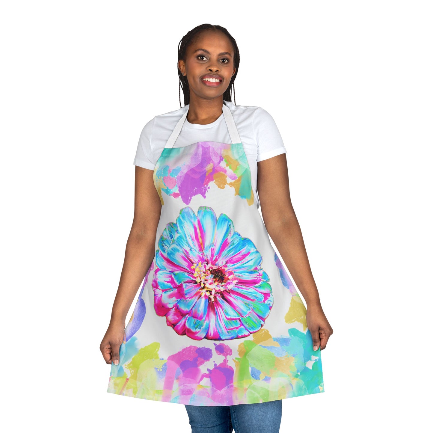 Zinnia Color Splash Apron