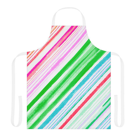 Diagonal Stripes Apron