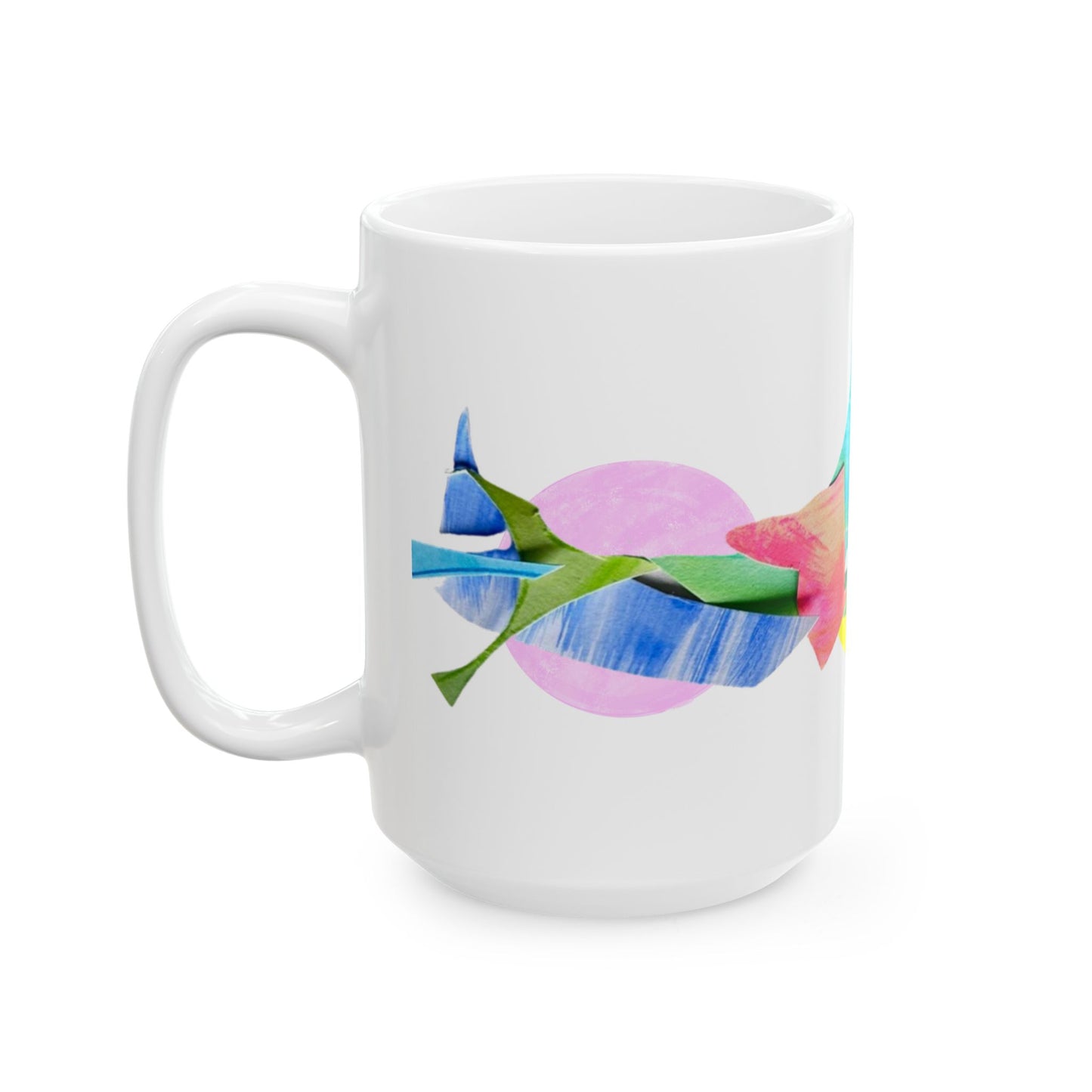 Pattern Play Mug Pink Yellow Aqua