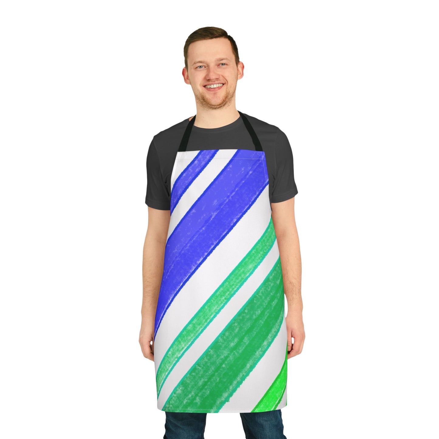 Diagonal Stripes Apron