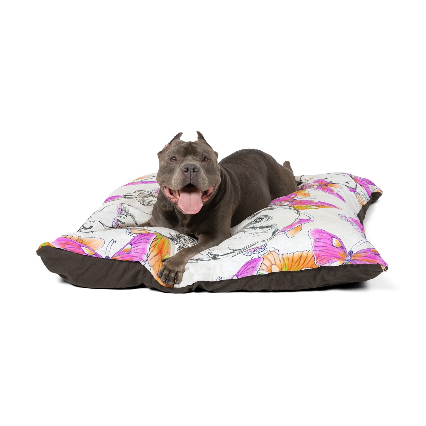 Dogi Butterfly Flutter Pet Bed Pink and Orange
