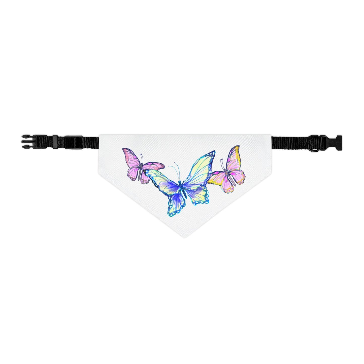 Pet Bandana Collar Colorful Flutter Charm