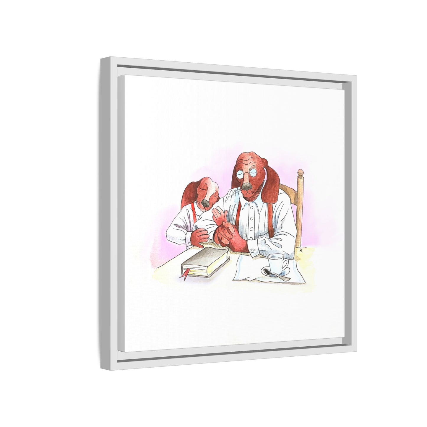 Dogi Fun Matte Canvas Framed