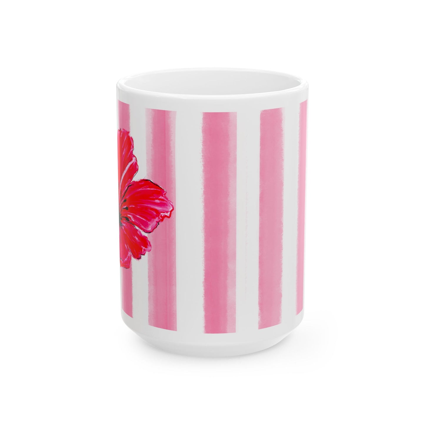 Dancing Tulips Mug Pink Red