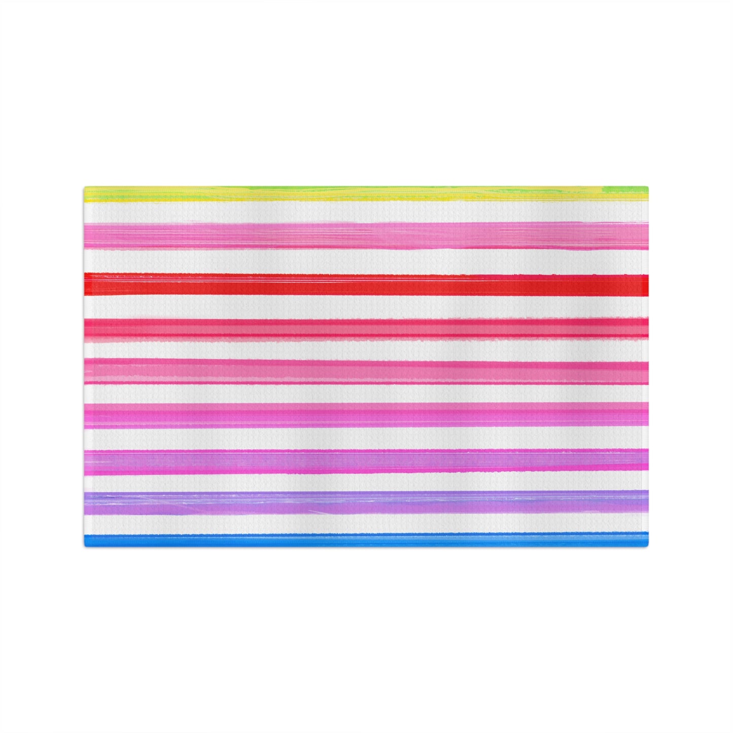 Watercolor Stripes Tea Towel