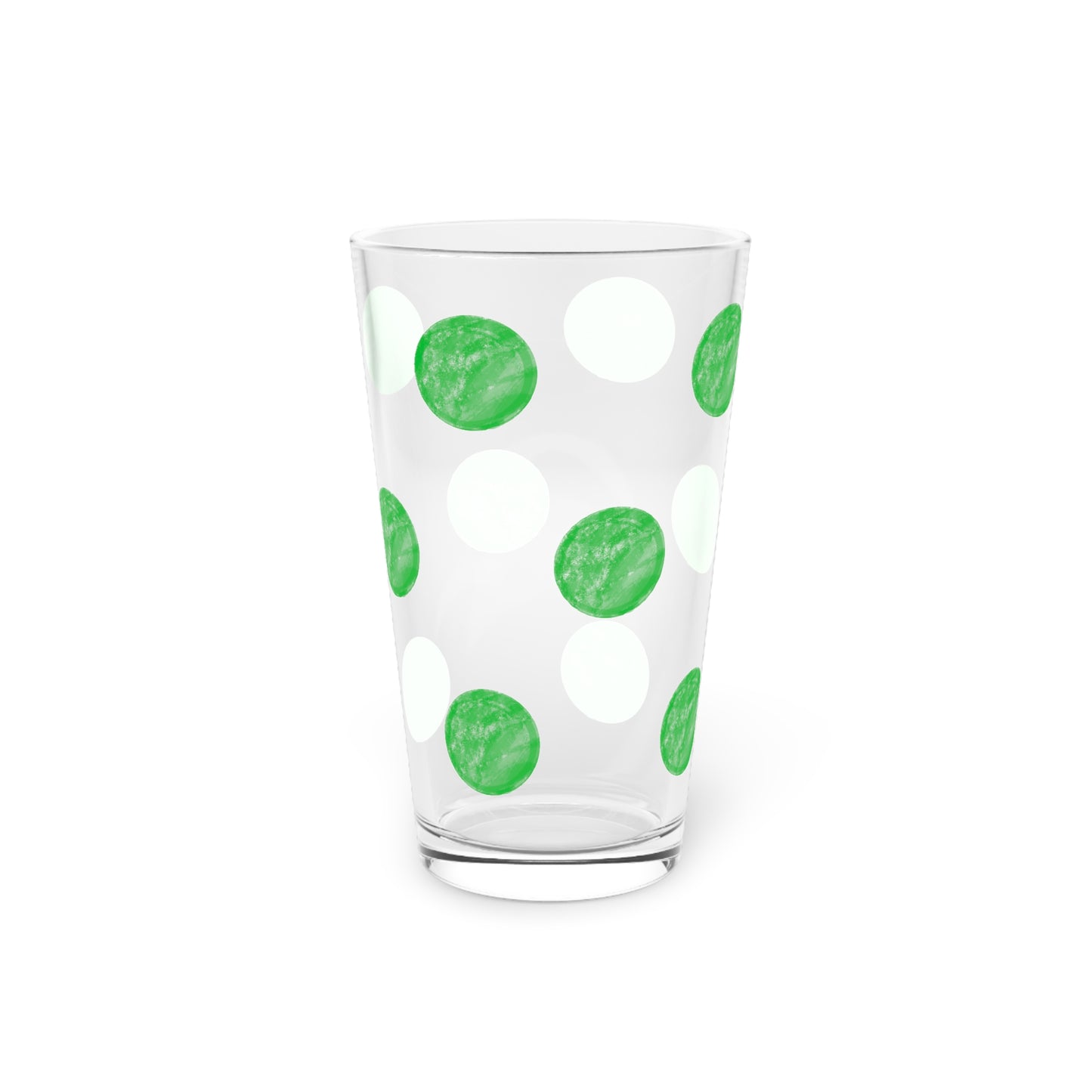 Polka Dot in Irish Green, Pint Glass, 16oz