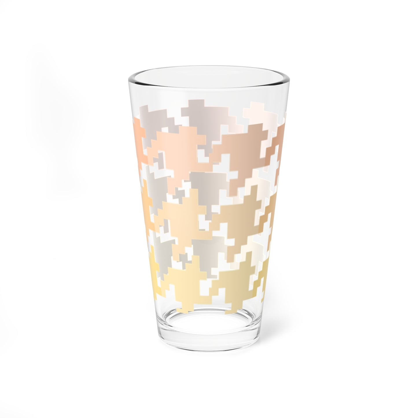 Mixing Glass, 16oz Houndstooth Fun