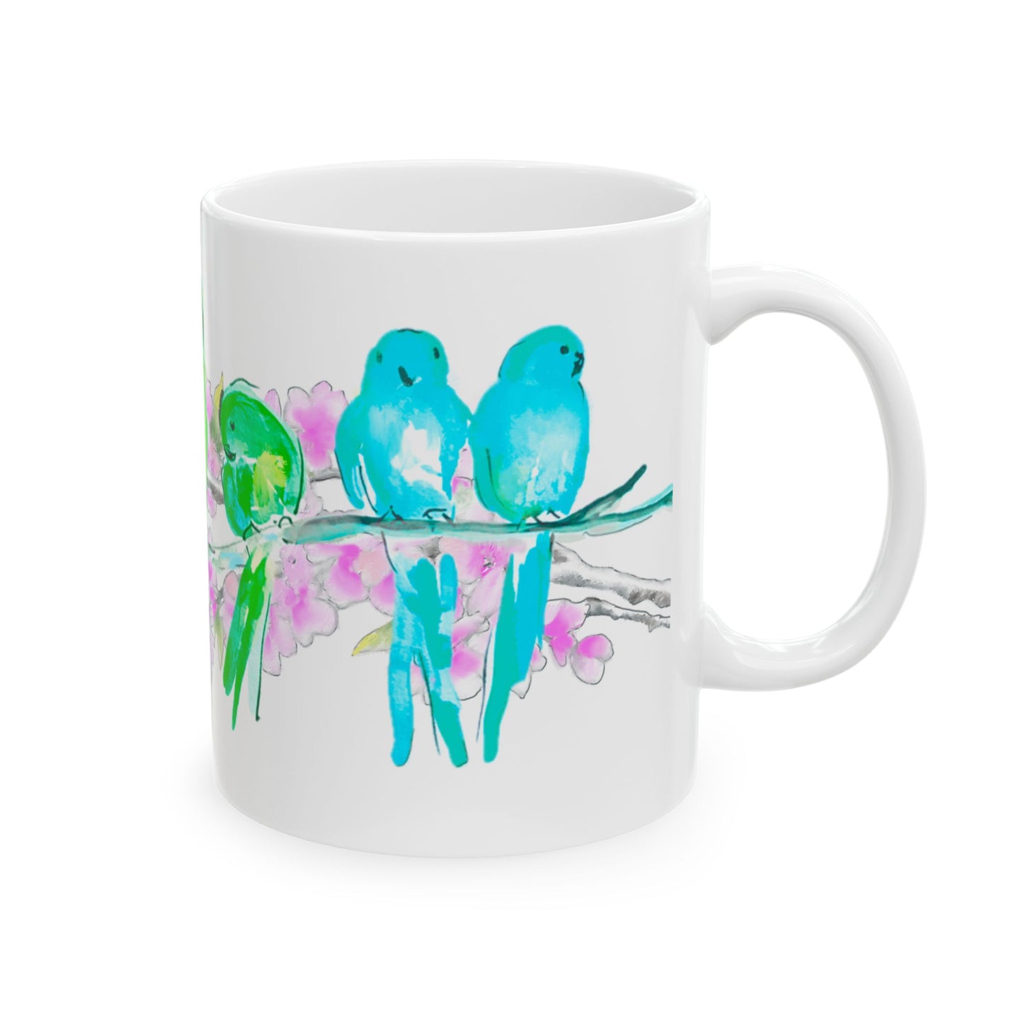 Blossoms & Birds Ceramic Mugs