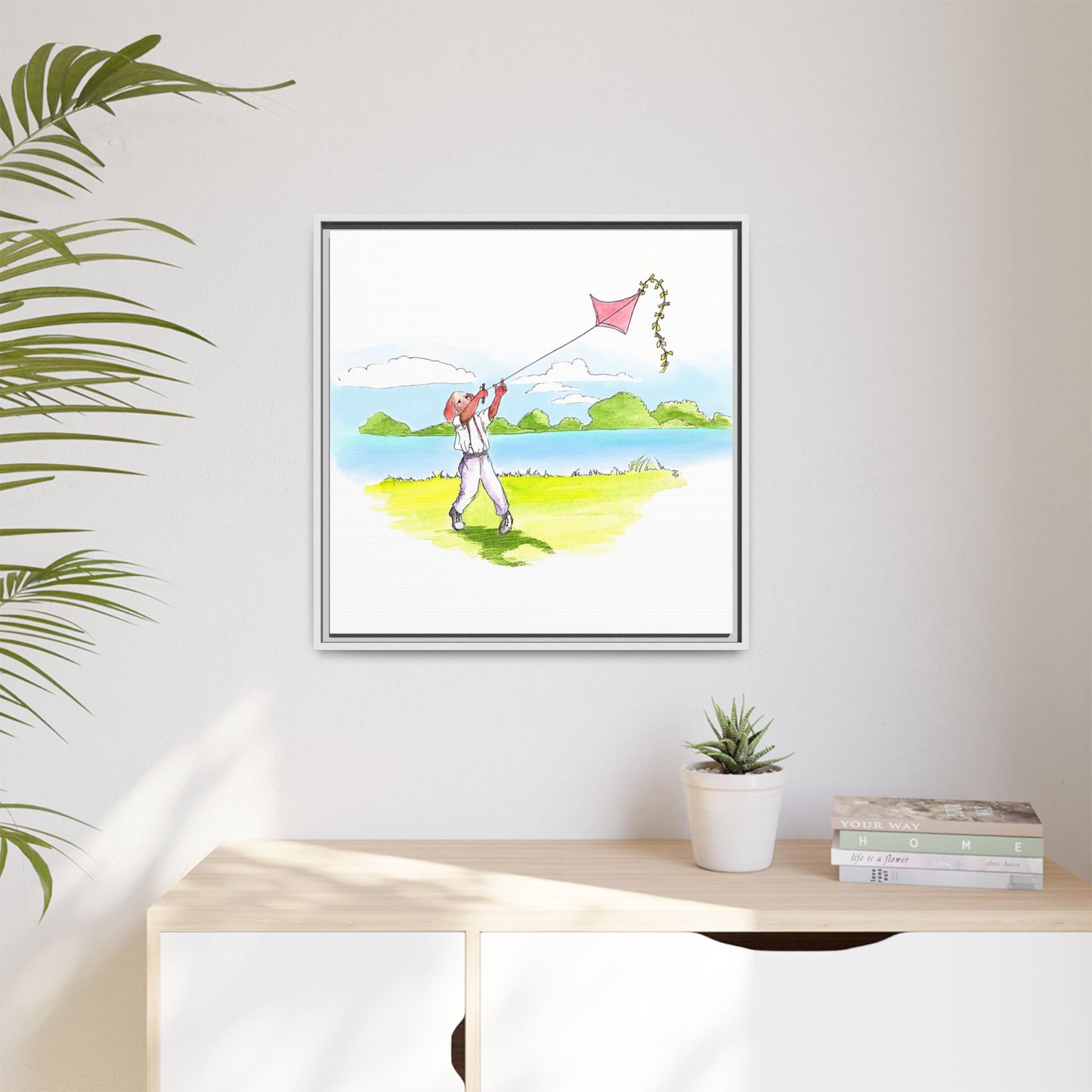 Dogi Fun Matte Canvas Framed