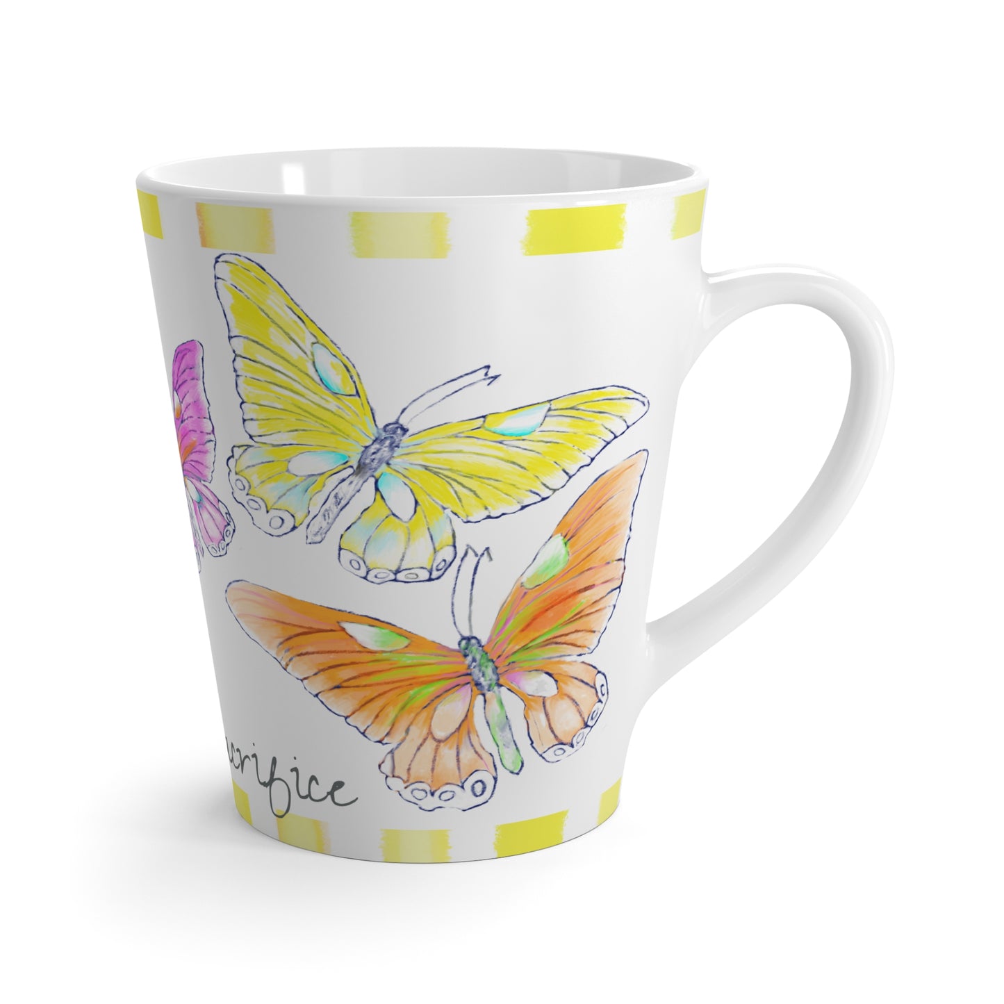 Latte Mug Butterfly Dare to Sacrifice