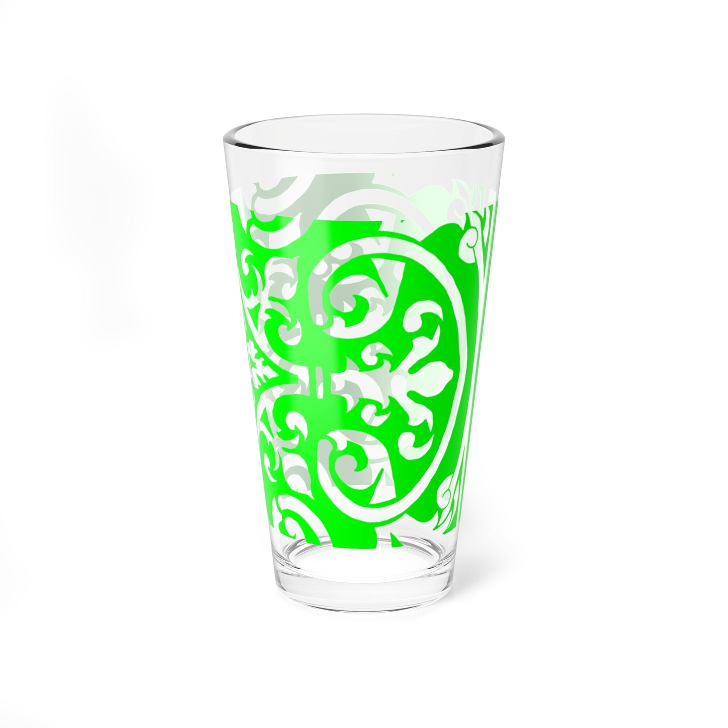 Mixing Glass, 16oz Scrollwork Art