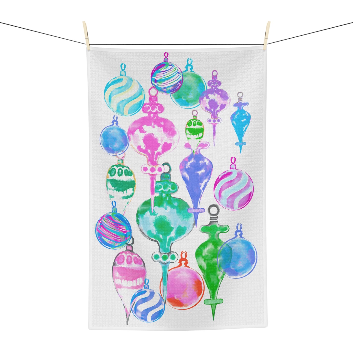 Dish Towels Microfiber Christmas Ornaments
