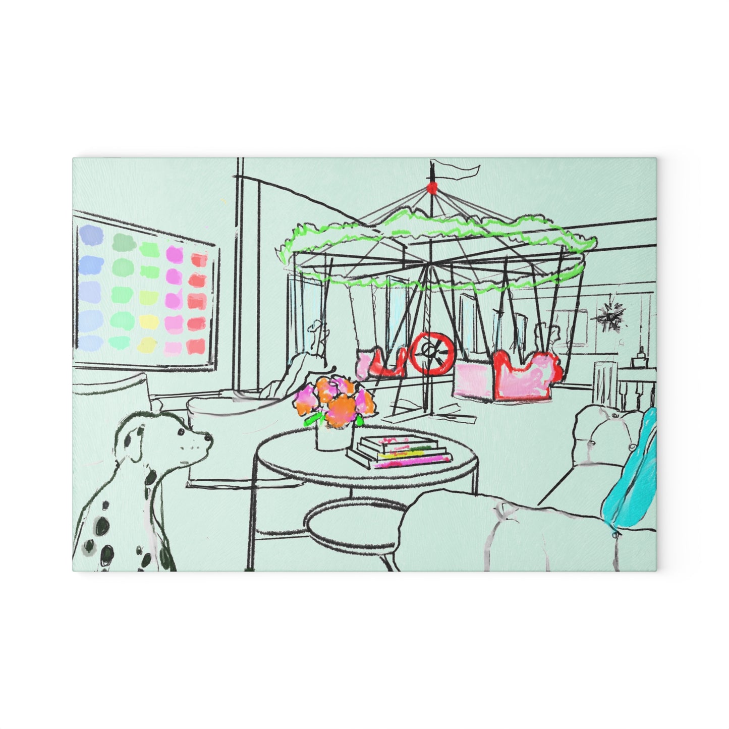 Glass Cutting Board Sketch & Slice