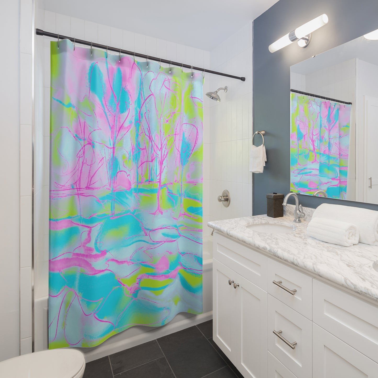 Joyful Landscapes Shower Curtains