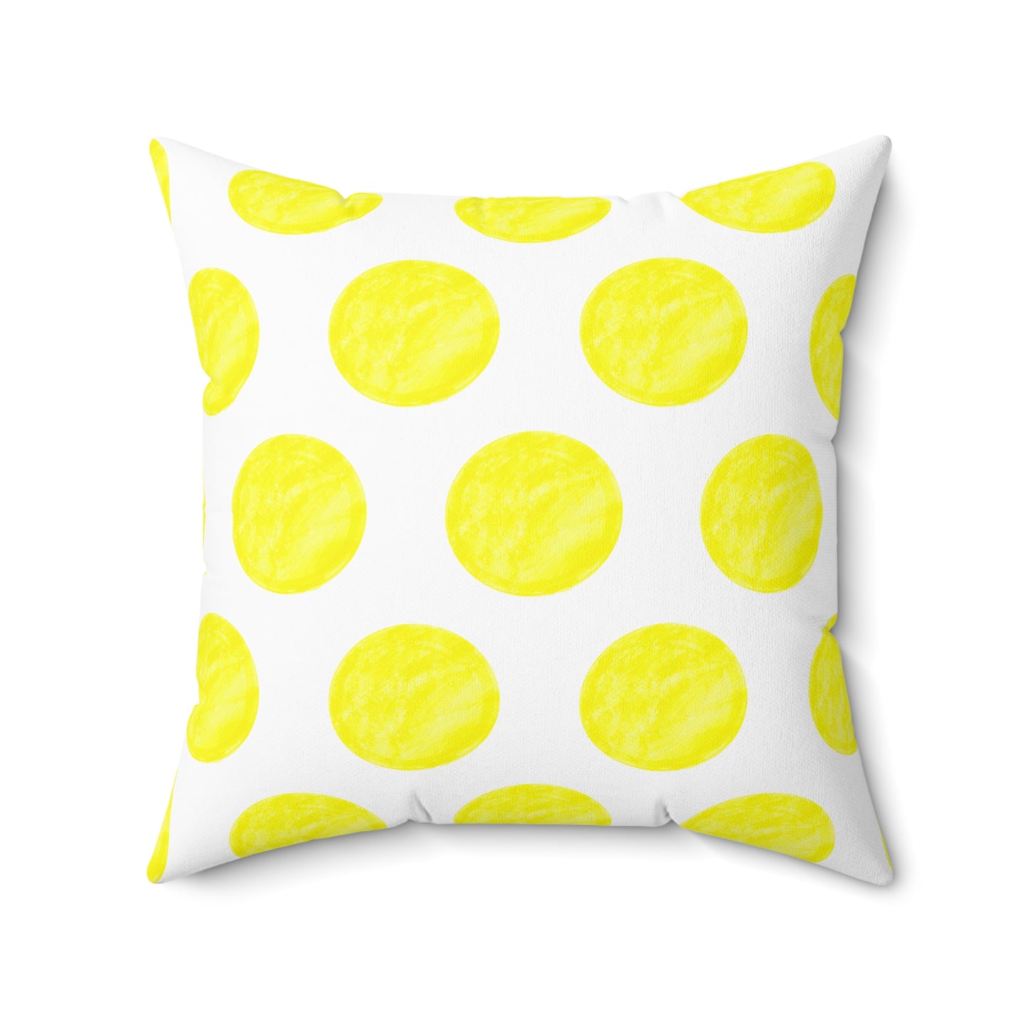 Polka Dot Joy Polyester Square Pillow “Sola Gratia…”