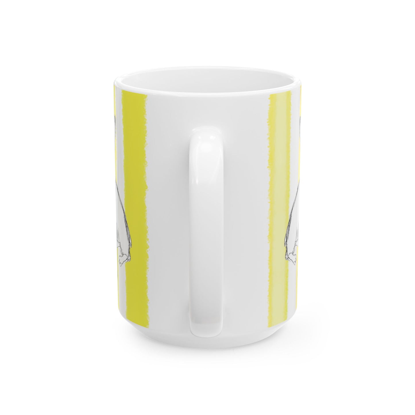 Dogi Fun Mug with Yellow Stripes