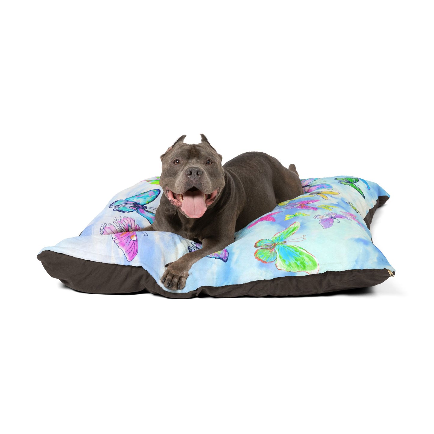 Dogi Butterfly Flutter Pet Bed Colorful Butterflies Blue Sky