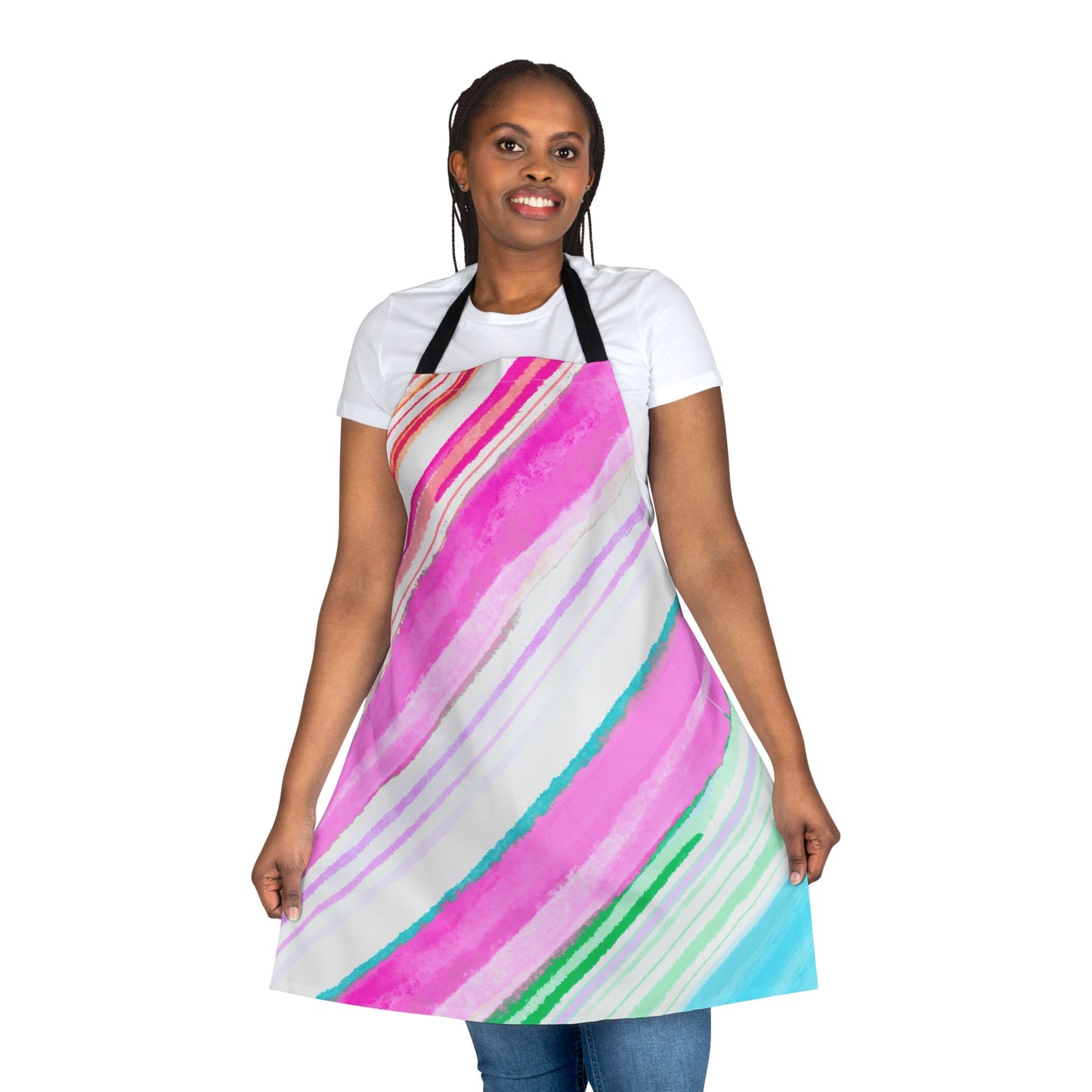 Diagonal Stripes Apron