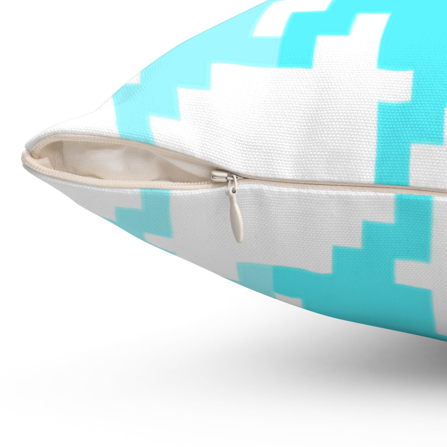 Hounds Tooth Fun Pillow Aqua/Blue