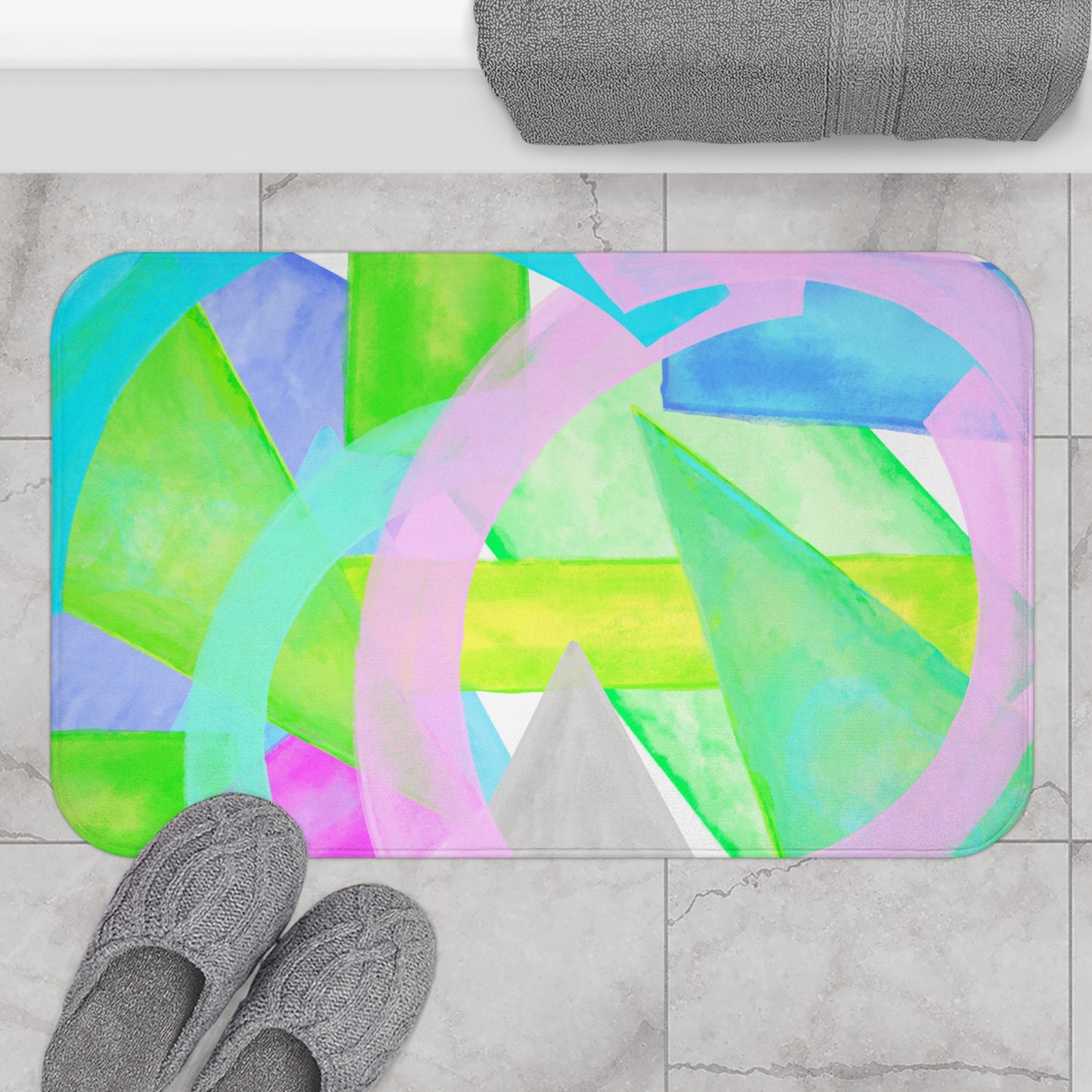 Bath Mats Abstract Form & Flow