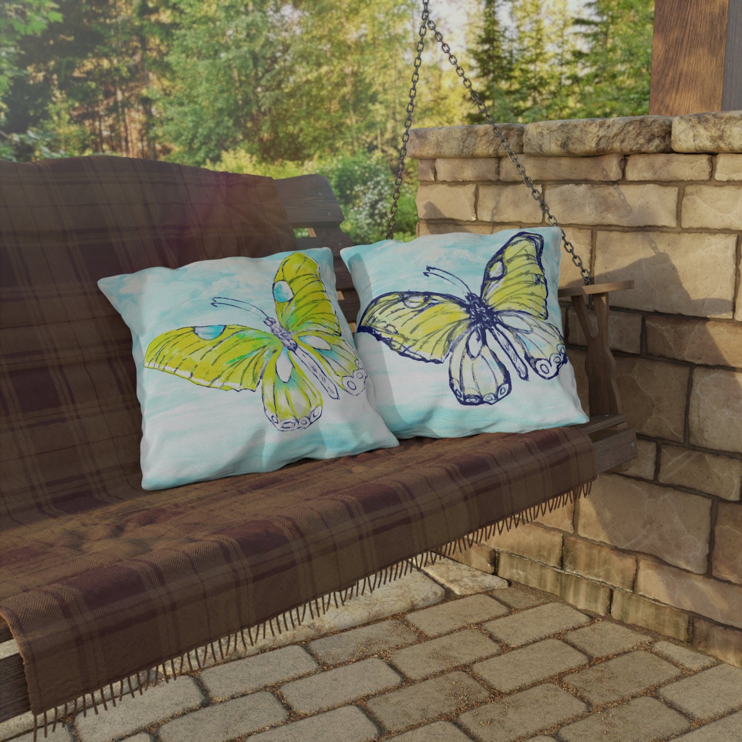 Outdoor Pillows Butterfly Flutter