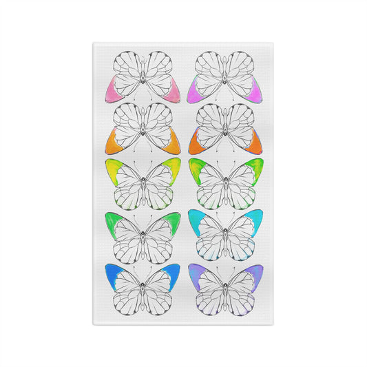Dish Towels Microfiber Rainbow Butterflies