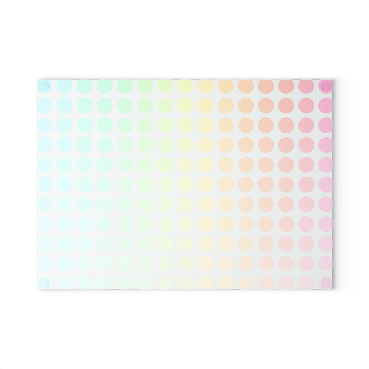 Glass Cutting Boards Rainbow Polka Dots
