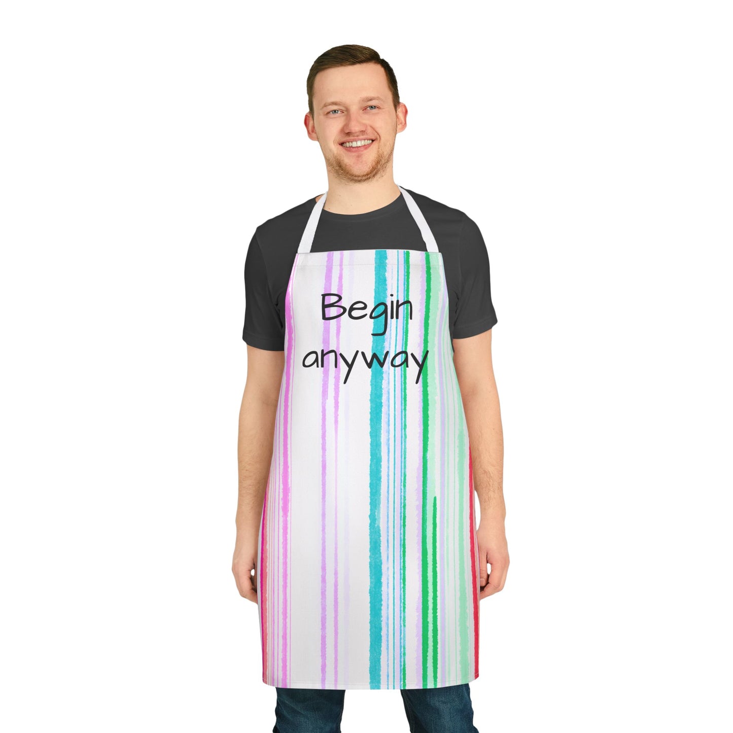 Watercolor Stripes Apron  Begin Away