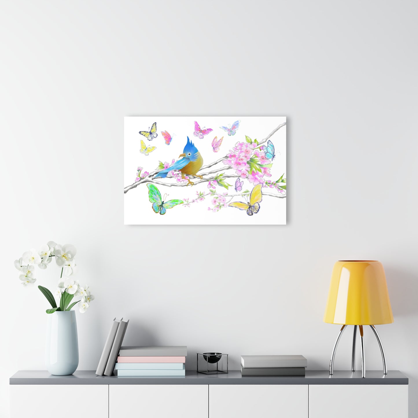 Blossom Whirl Acrylic Print French Cleat Hanging C-Bottom Picture