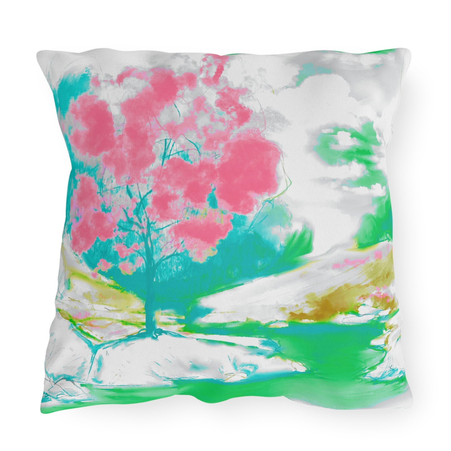 Joyful Landscapes Outdoor Pillows