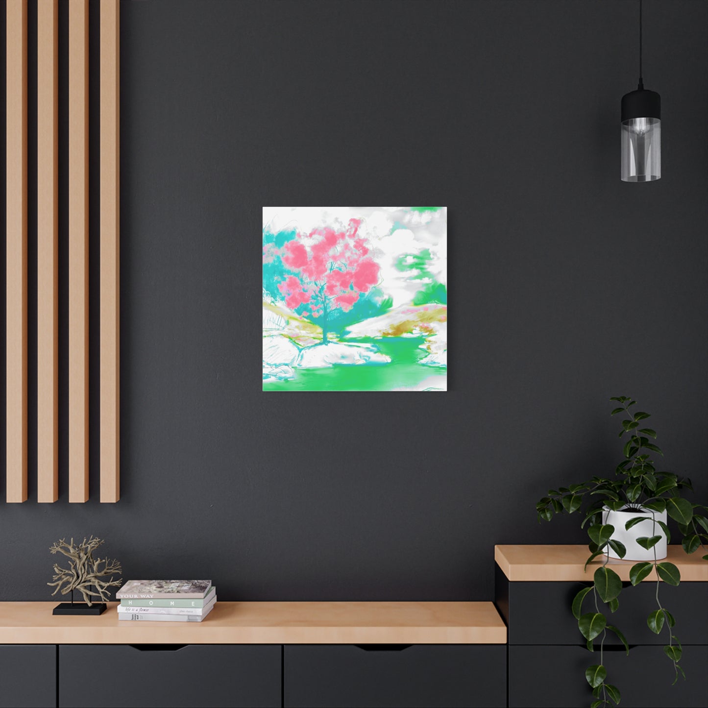 Joyful Landscape Matte Canvas, Stretched, 1.25"