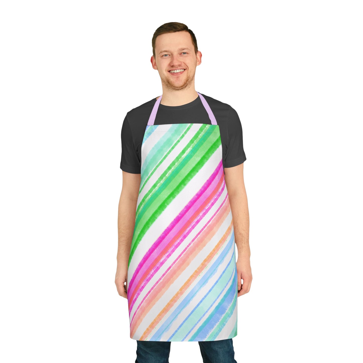 Diagonal Stripes Apron