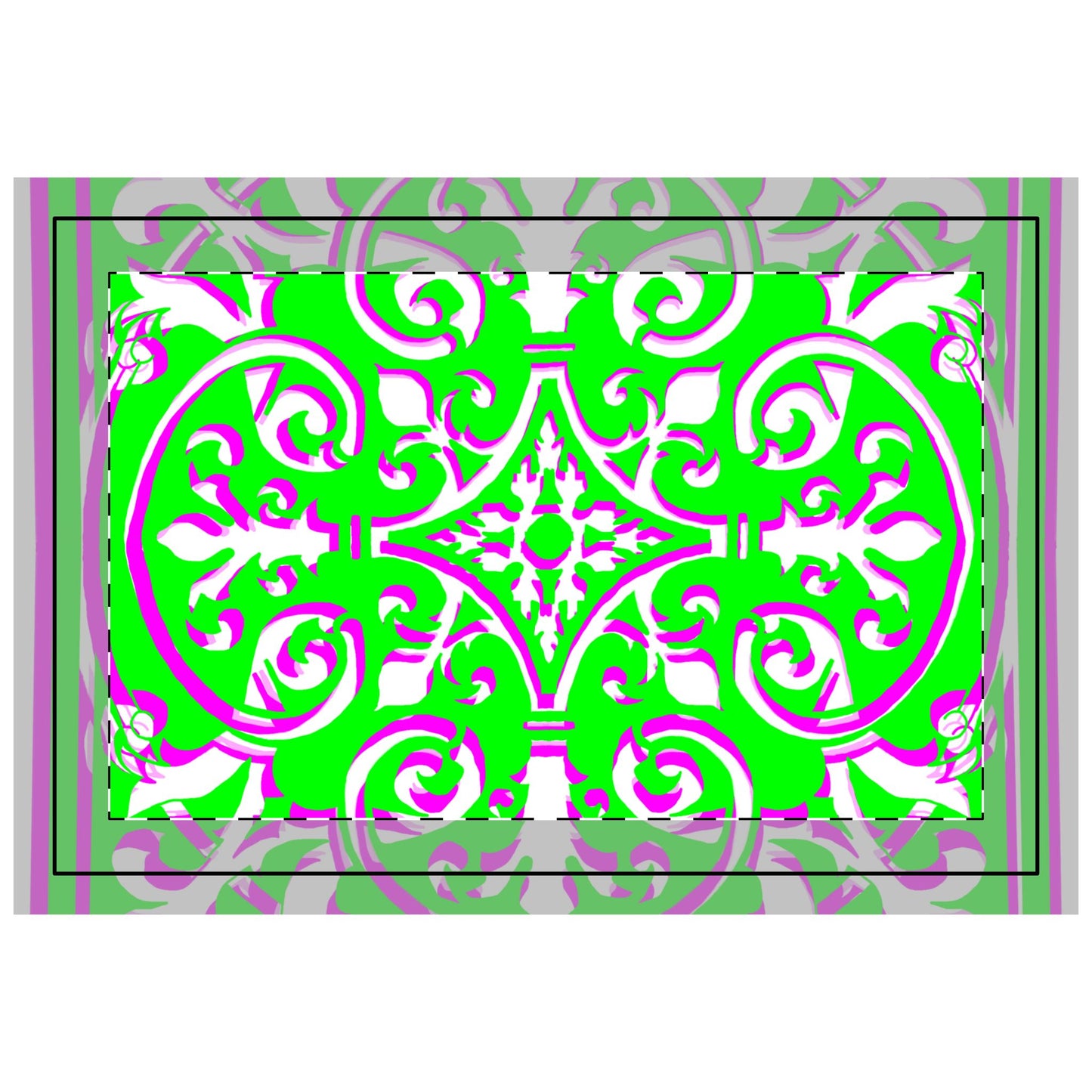 Quilted Placemat Hand-Drawn Classic