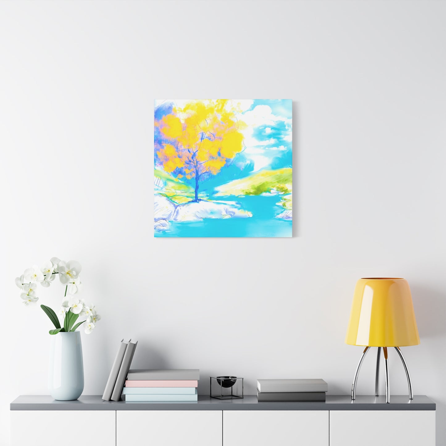 Joyful Landscape Matte Canvas, Stretched, 1.25"