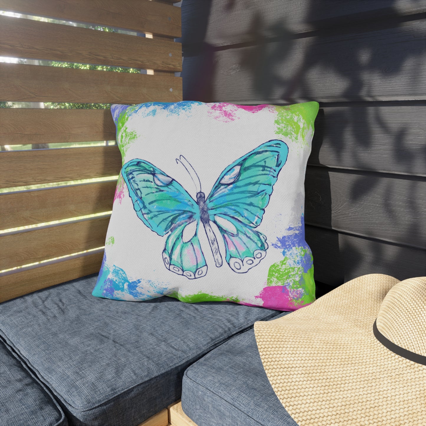 Swing Outdoor Pillow Gratitude gives birth to Joy