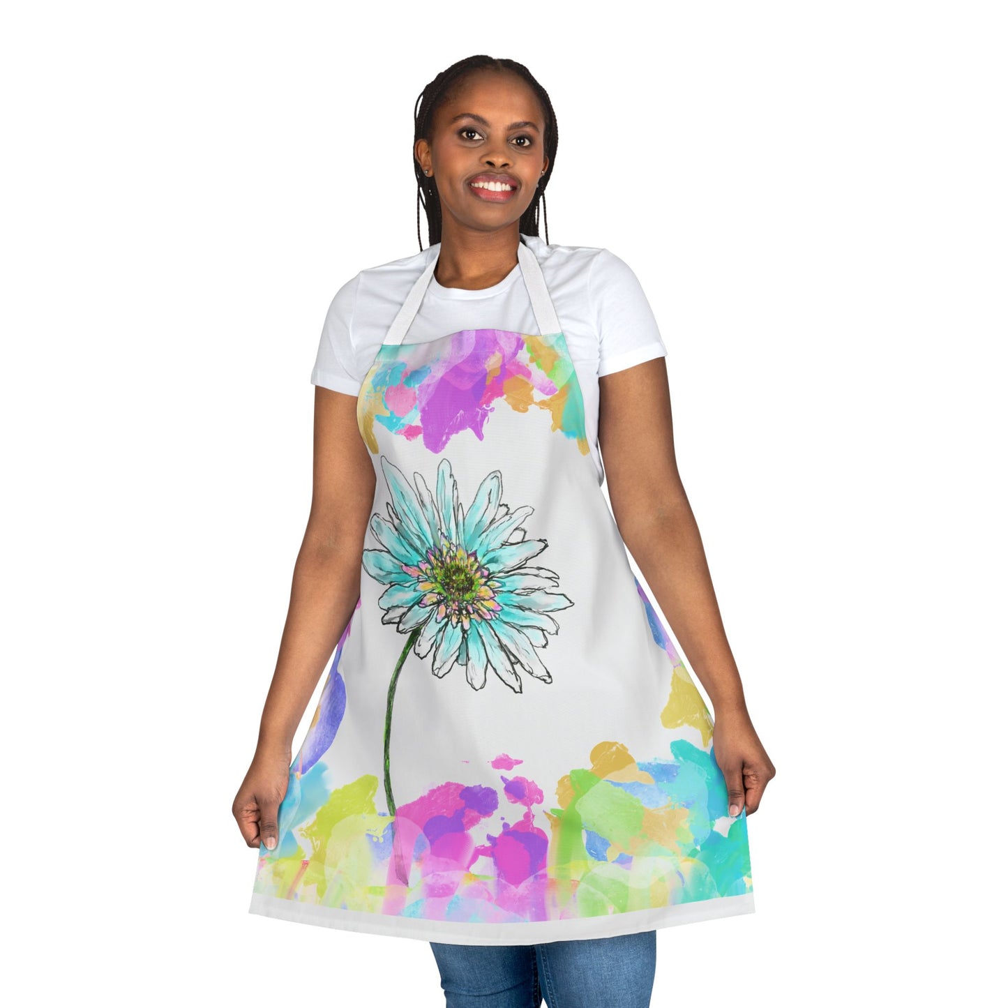 Zinnia Color Splash Apron