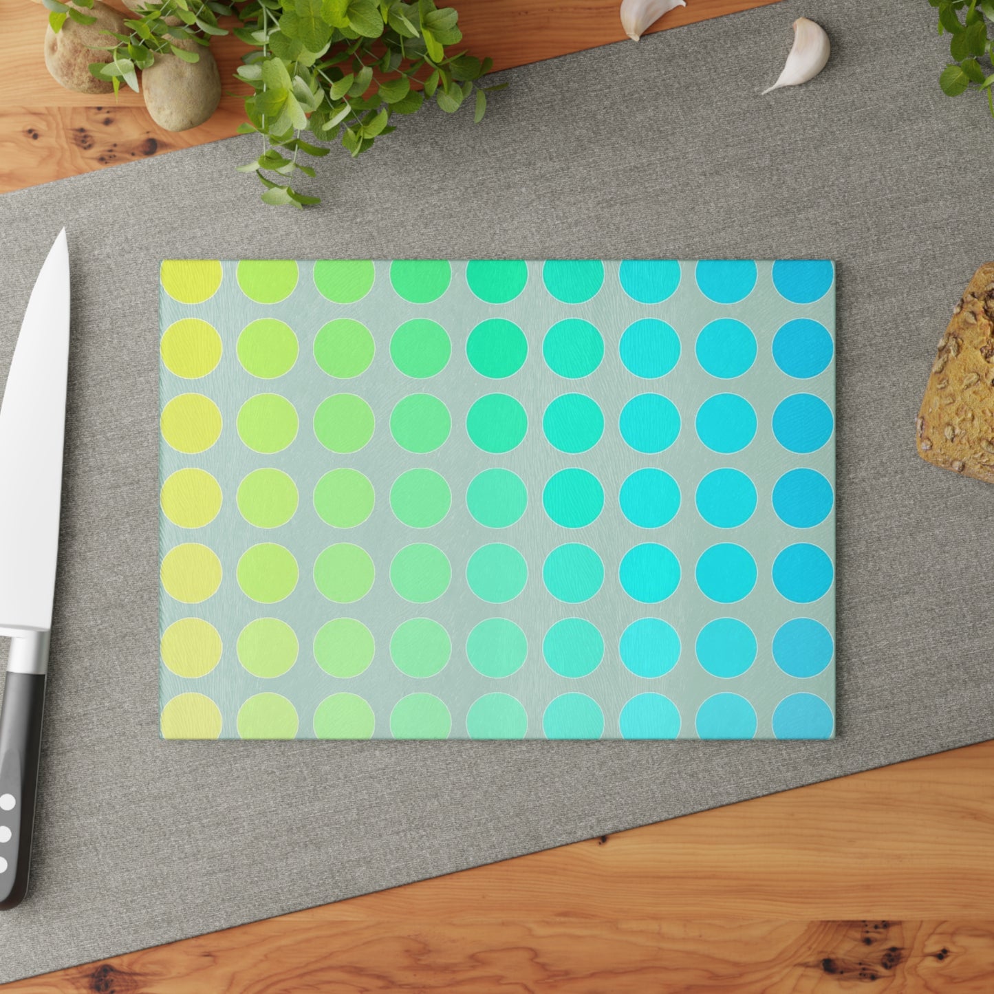 Glass Cutting Boards Polka Dots