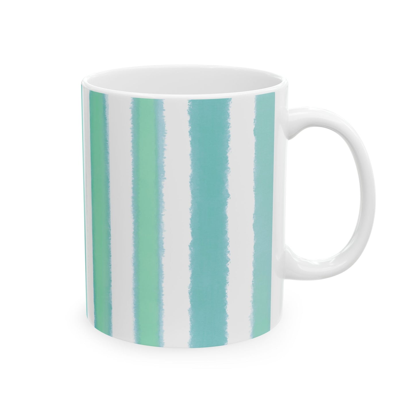 Dancing Tulips Mug Blue-Green Orange