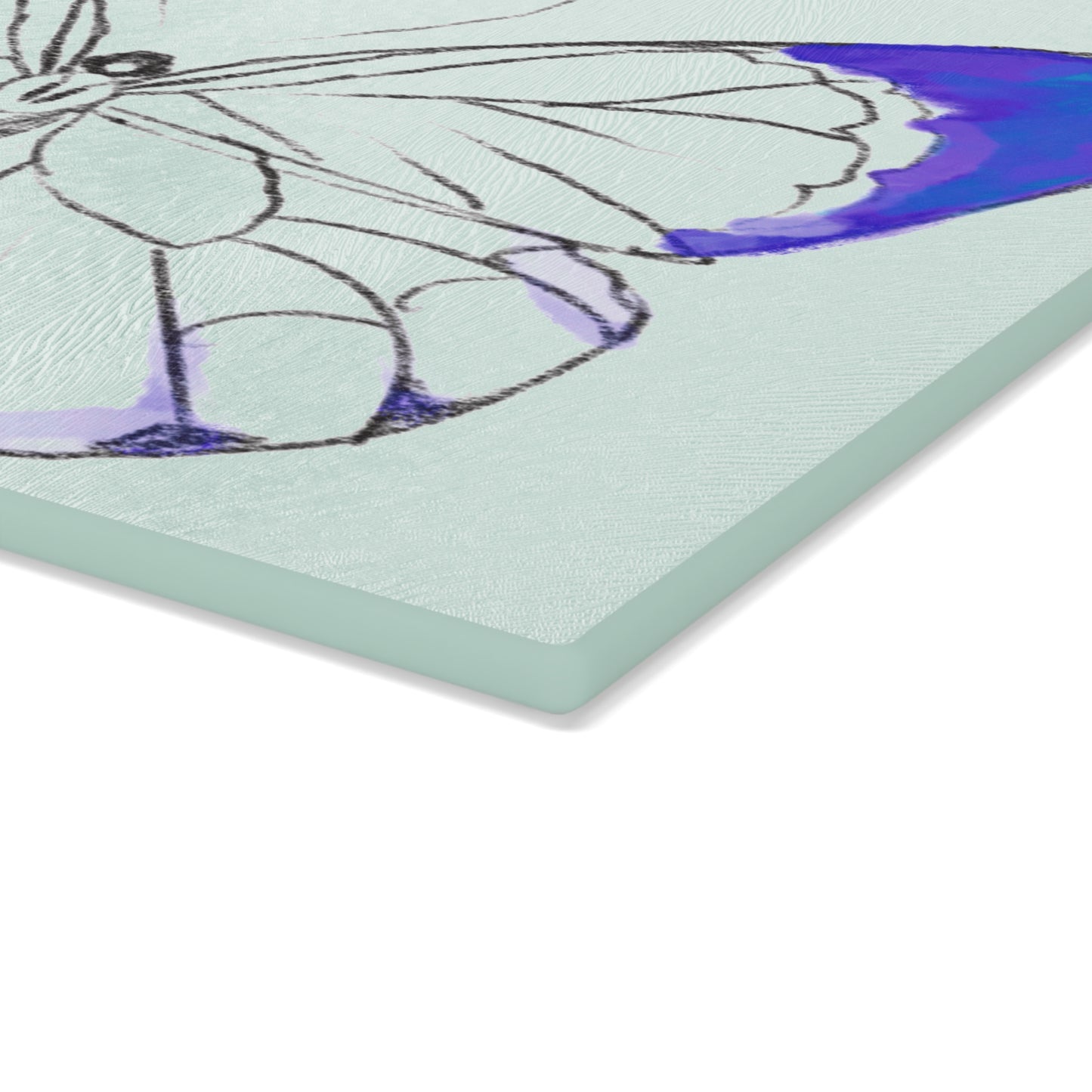 Chroma Glass Cutting Board Navy