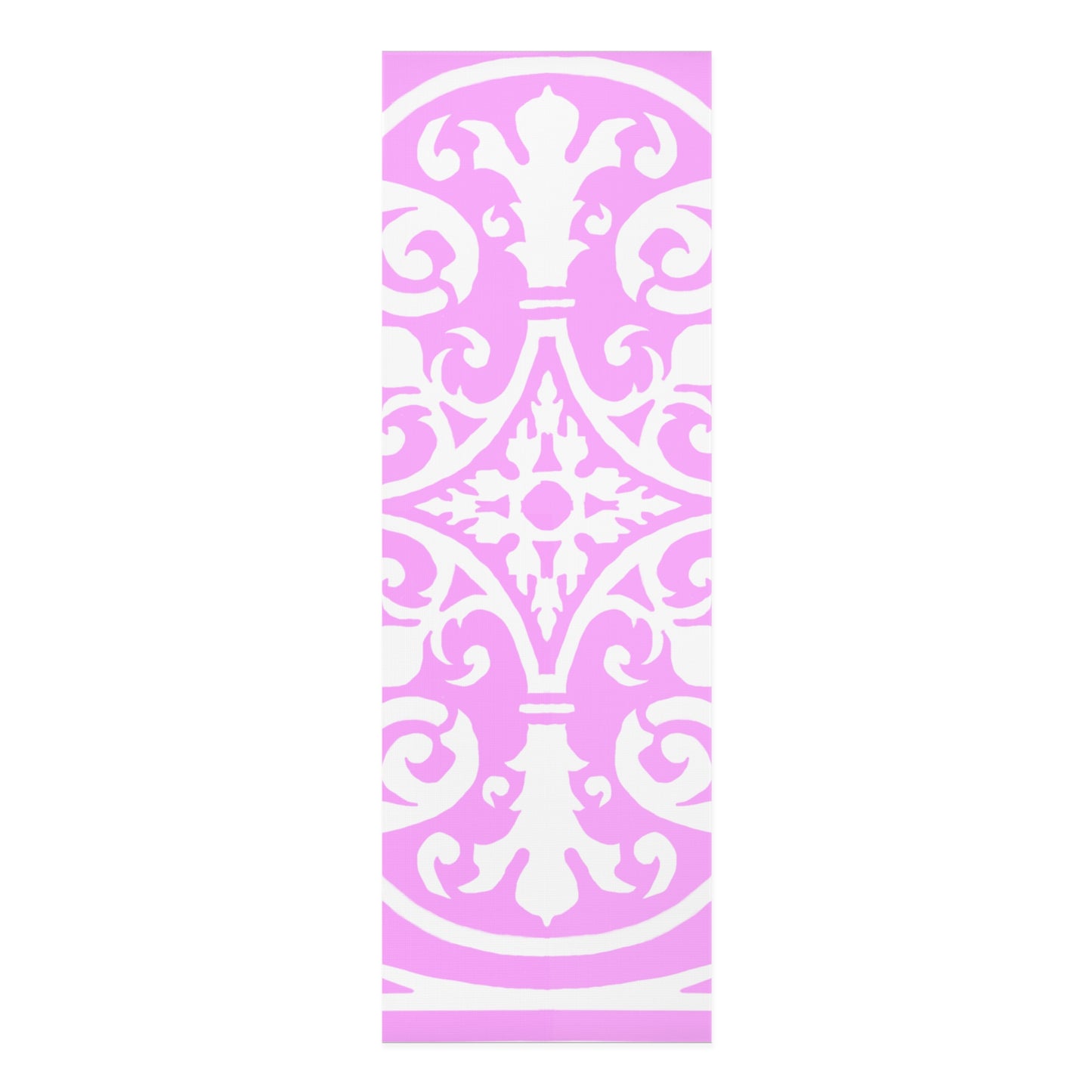 Scrollwork Exercise Mat Pink