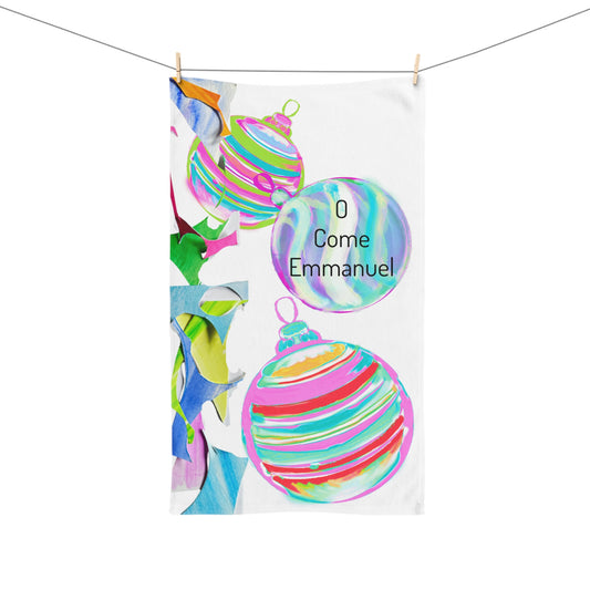 Christmas Hand Towels Come Emmanuel