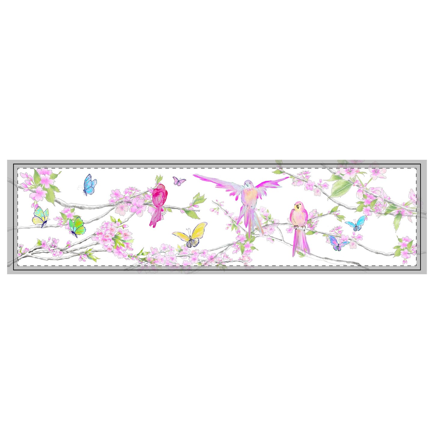 Blossom & Birds Quilted Bed Runner