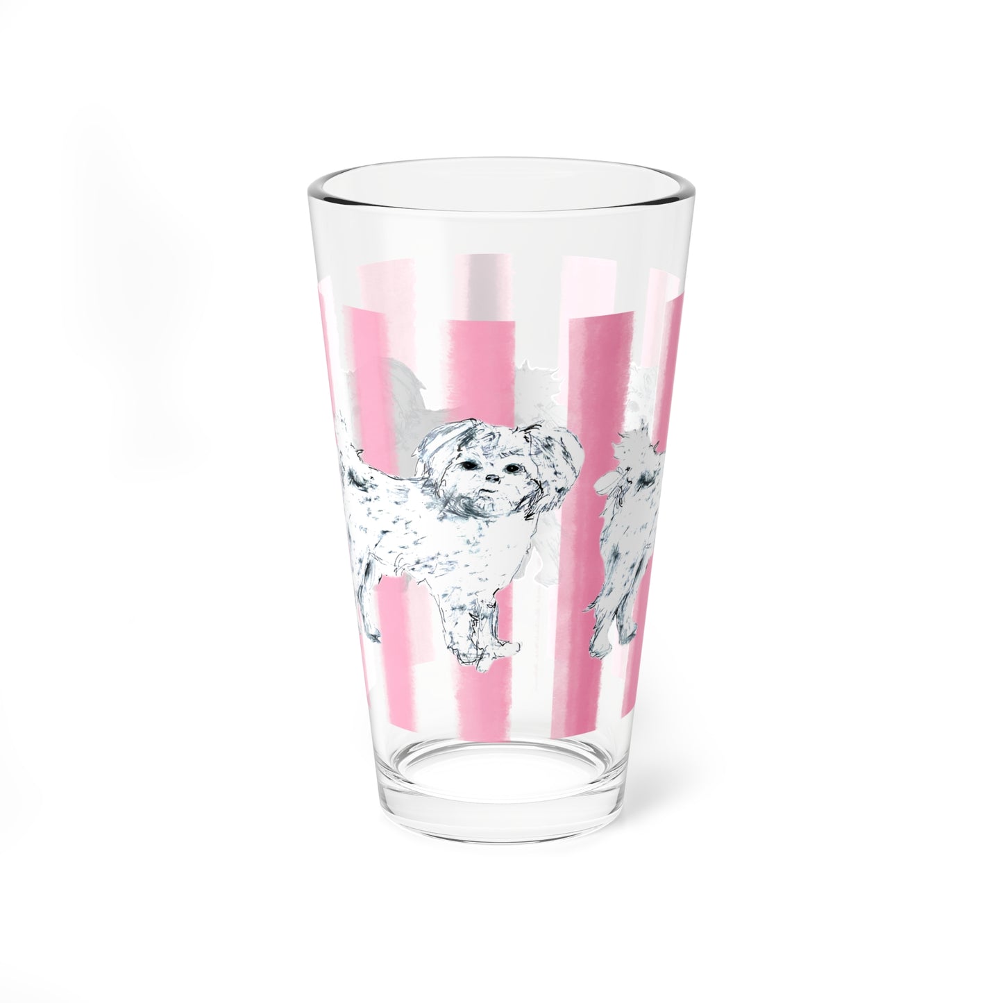 Dogi Fun Pint Glass, 16oz Shih Tzu