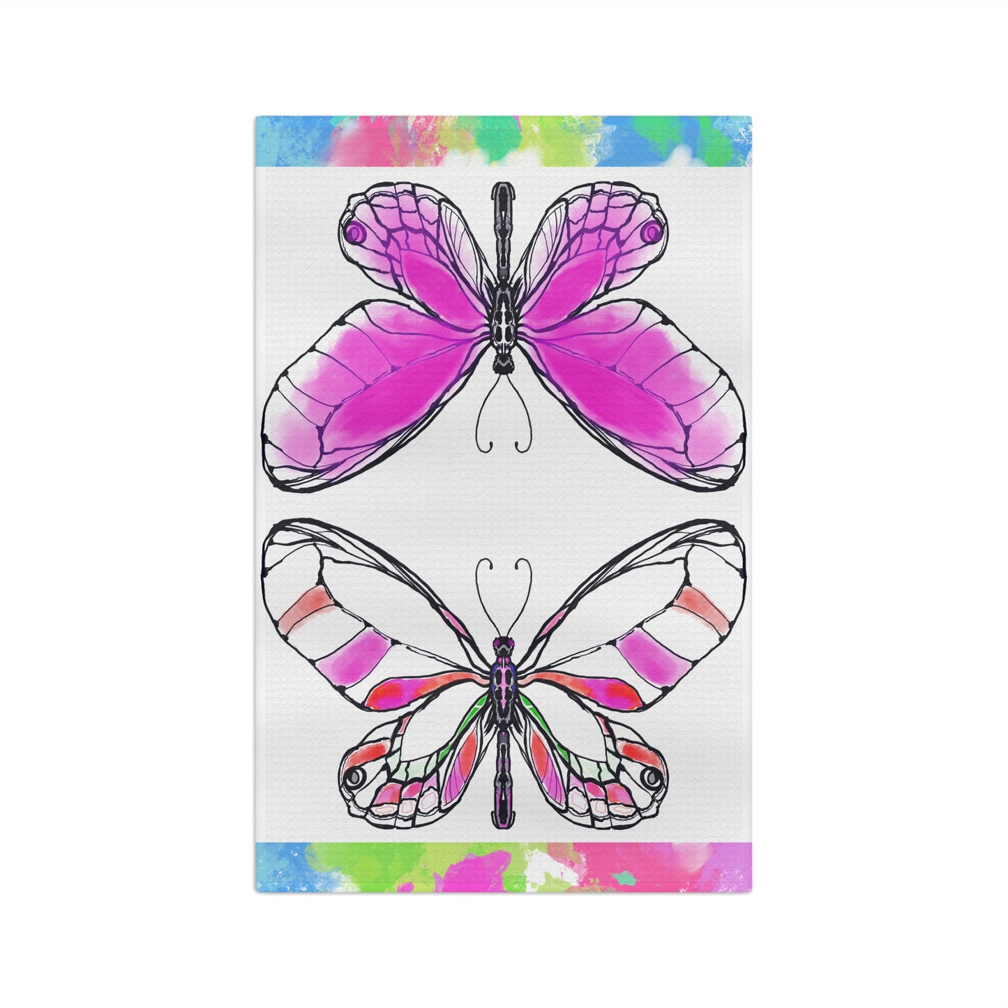 Flutterstripe Microfiber Tea Towel