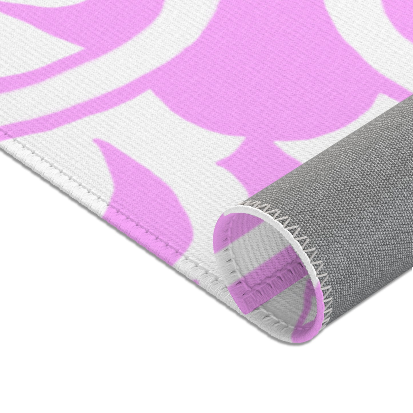 Scrollwork Indoor/Outdoor Rug Pink