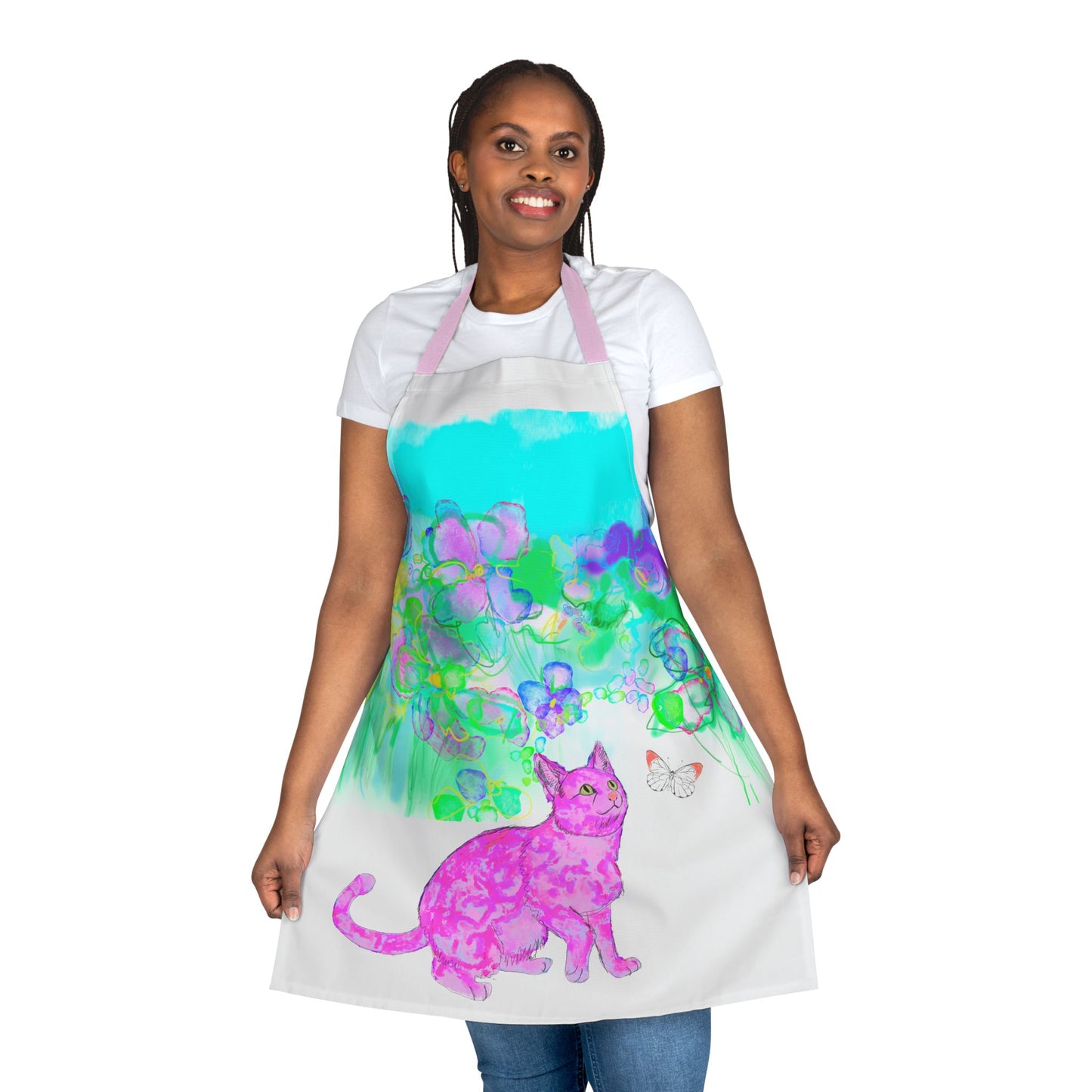 Colorful Cat Apron