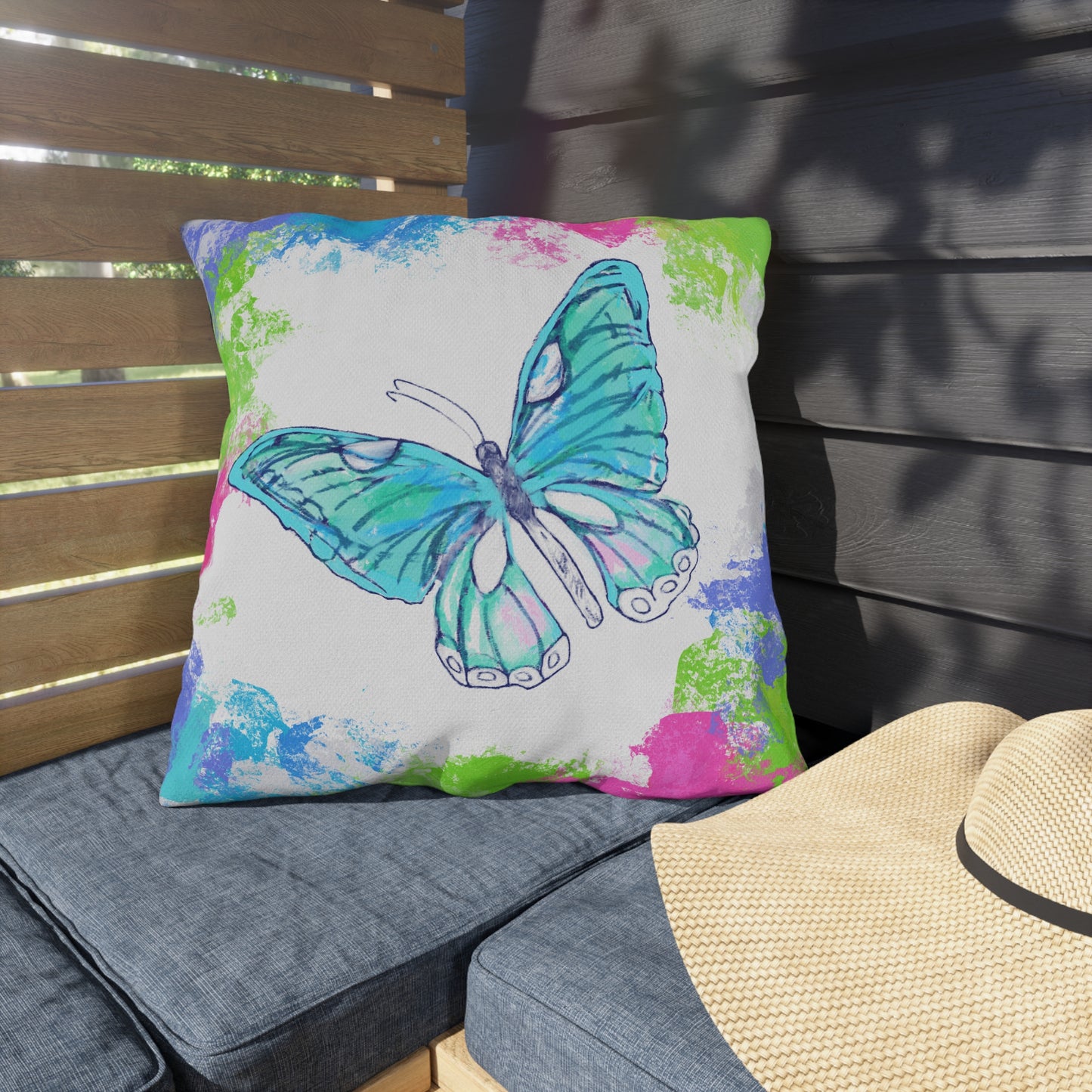 Swing Outdoor Pillow Gratitude gives birth to Joy