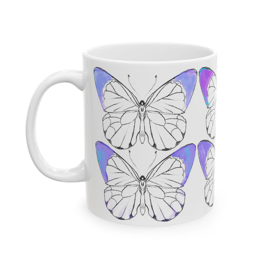 Chroma Ceramic Mug, (11oz, 15oz) Periwinkle Blue
