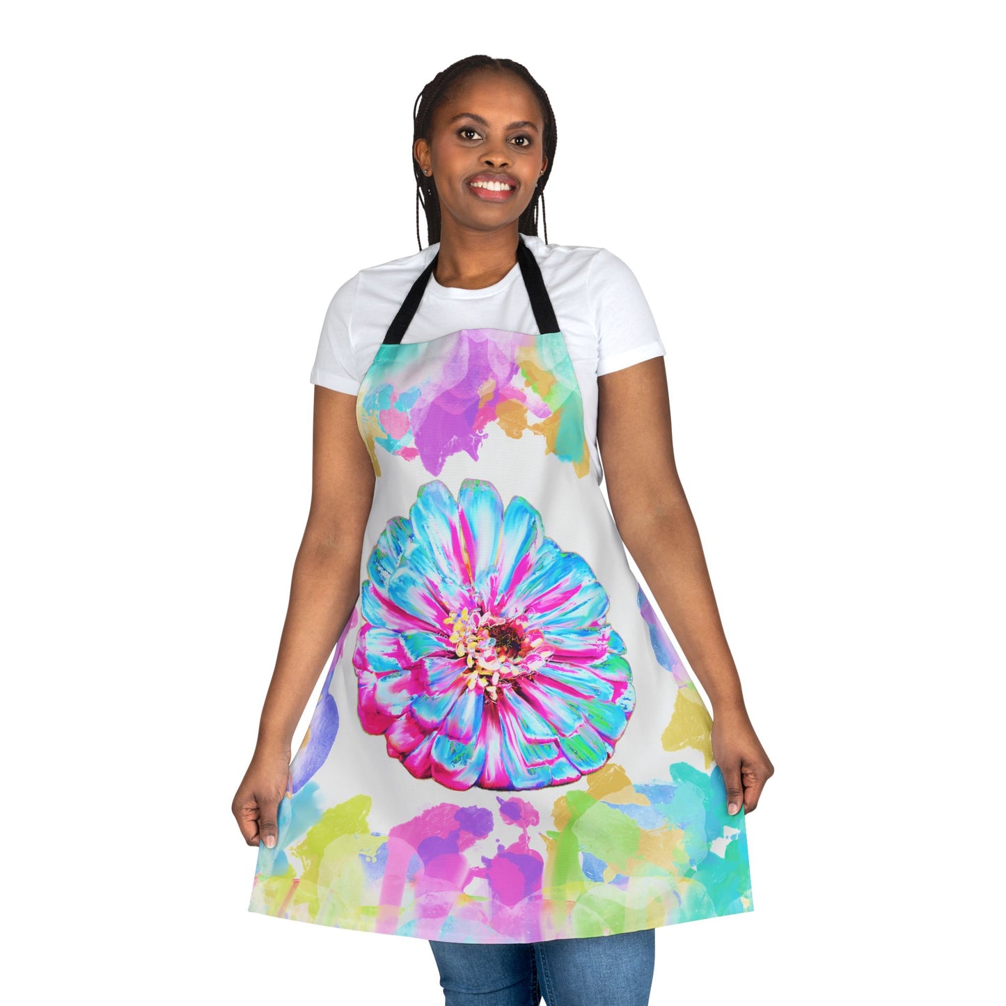 Zinnia Color Splash Apron